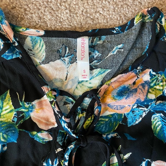 Xhilarations Cold Shoulder Black dress - Picture 2 of 3